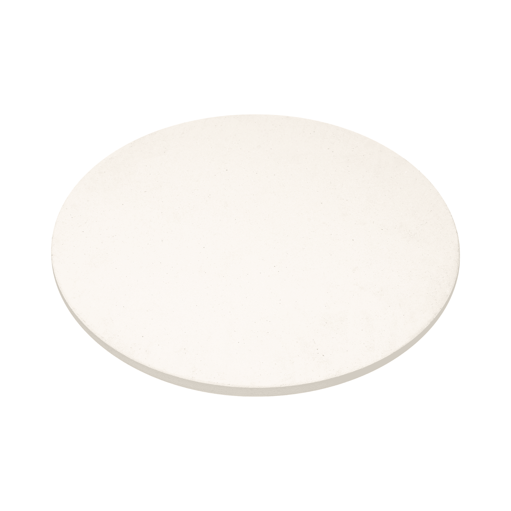 Runder Pizzastein mit einem Durchmesser von 28 cm, ideal für Kleinbacköfen. Perfekt zum Backen von Pizzen und Brot.